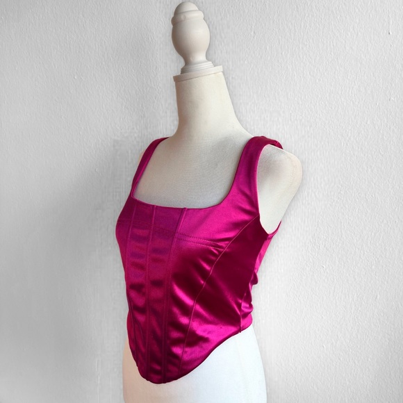 Dolls Kill Tops - Magenta corset